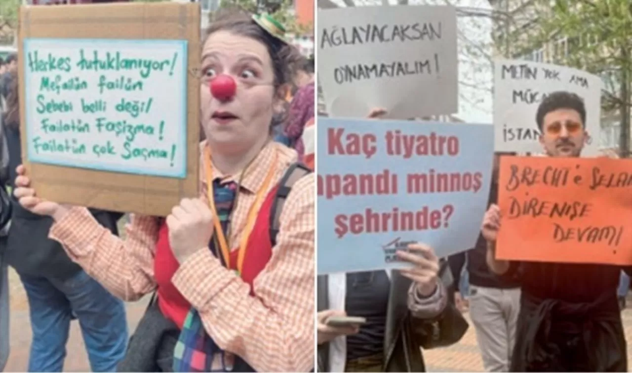 Tiyatro, direnişin yeni mekanı haline geliyor.