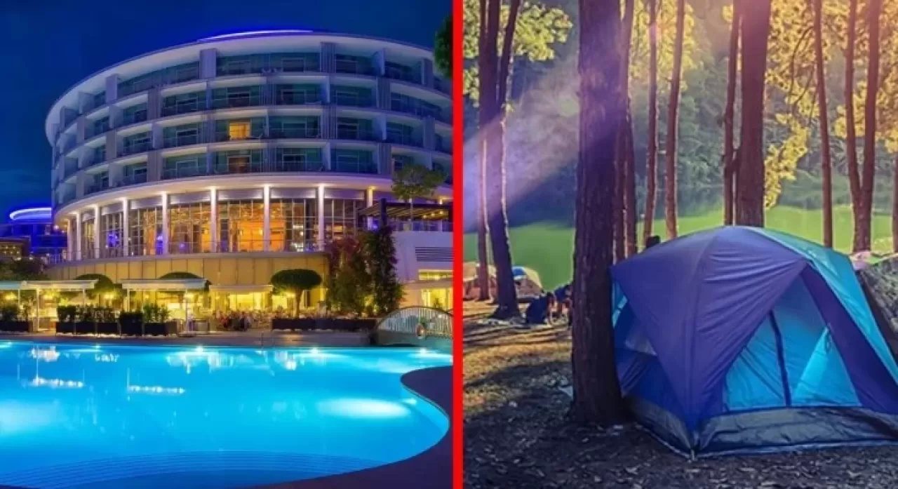 Otel fiyatlarında artış yaşanıyor. Tatilciler 5 bine otel yerine 650 TL’ye deniz kıyısında çadır keyfi yapmayı tercih ediyor!