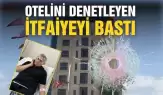 Otel sahibi, itfaiye ekiplerini silahla tehdit ederek yangın denetimini engelledi!
