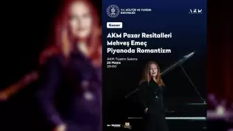AKM'de Mehveş Emeç, Piyanoyla Romantik Bir Resital Sunacak
