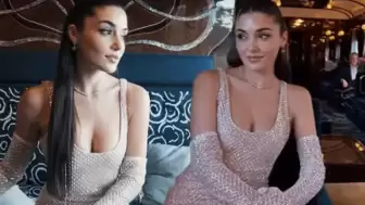 Ünlü oyuncu Hande Erçel’in trende verdiği pozlar sosyal medyayı salladı!
