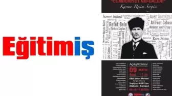 Eğitim-İş Samsun Şubesi’nin öncülüğünde hazırlanan “Cumhuriyet Neferleri Karma Resim Sergisi” ziyarete açıldı