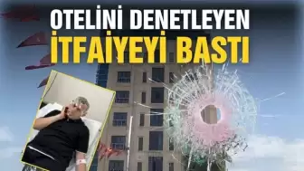 Otel sahibi, itfaiye ekiplerini silahla tehdit ederek yangın denetimini engelledi!
