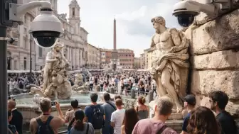 ROMA HEYKELLERİ TURİST AKININA KARŞI KORUNUYOR