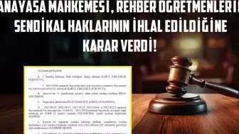 Nöbet cezası Anayasa’ya takıldı: Rehber öğretmen lehine emsal karar