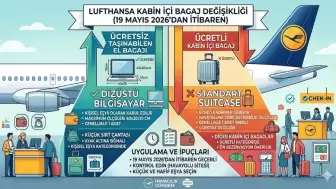 UÇAKLA SEYAHATTE YENİ KURALLAR: LUFTHANSA EL BAGAJINI SINIRLIYOR