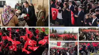Türkiye’nin dört bir yanındaki okullarda anlamlı manzara! Eğitim neferleri, vatan sevgisini sınıflara taşıyarak ders başı yaptı. 81 ilde ay yıldızlı bayraklar eşliğinde tek yürek olundu.