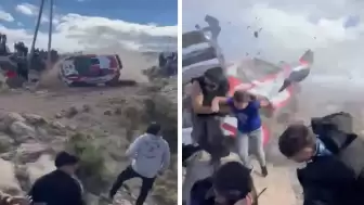 Arjantin’de ralli kazası: Takla atan araç seyircilerin arasına daldı