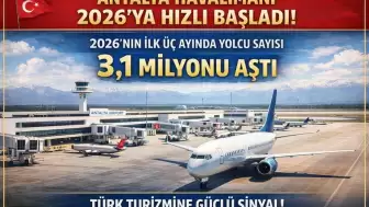 Antalya Havalimanı’nda 3 Milyon Yolcu Barajı Geçildi