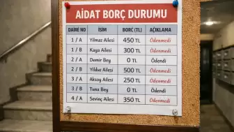 Aidat borçlularının isimleri artık ilan edilemeyecek