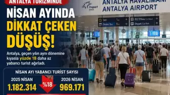 Antalya Turizminde Nisan Düşüşü: Yabancı Turist Sayısında Yüzde 18 Gerileme