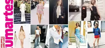 Moda Dünyasında Yeni Trend: Şallarla Kombinlenen Triko Şortlar ve Pantolon Üstü Elbiseler!