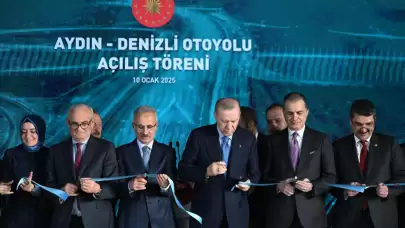 Aydın-Denizli Otoyolu'nun açılış töreni görkemli bir şekilde yapıldı.