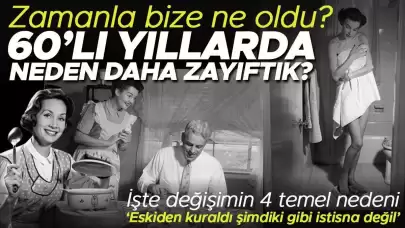 Beslenme Uzmanı 60'lı Yıllardaki İnsanların Daha Zayıf Olmasının 4 Temel Nedenini Açıklıyor: Değişen Beslenme Alışkanlıkları, Artan Fast Food Tüketimi, Azalan Egzersiz Miktarı ve Yüksek Şeker İçeren İçecekler.