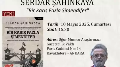 Yazar Serdar Şahinkaya, "Bir Karış Fazla Şimendifer" kitabıyla hayranlarıyla buluşacak.