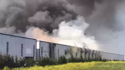 Tekirdağ’da fabrikada yangın çıktı