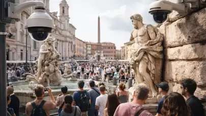 ROMA HEYKELLERİ TURİST AKININA KARŞI KORUNUYOR