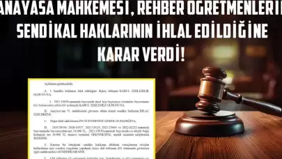 Nöbet cezası Anayasa’ya takıldı: Rehber öğretmen lehine emsal karar