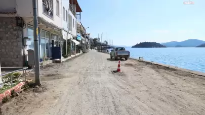 Mavi Turun Gözbebeği Bozburun’da Sahil Bandı Yenileniyor