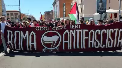 İtalya’da Faşizme Karşı Yürüyüş Düzenlendi
