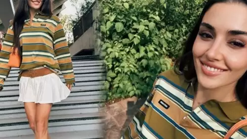 Hande Erçel'in Roland Garros ilhamlı tarzı, göz kamaştırırken, kıyafet bedelinin sırrı çözüldü!