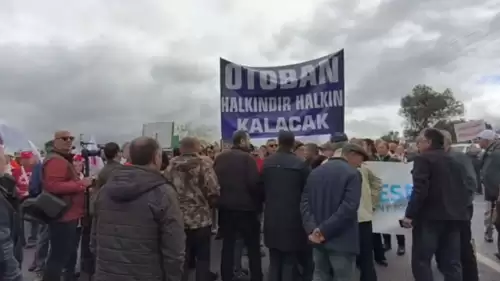 İzmir’de otoyol özelleştirmesine tepki: Yol trafiğe kapatıldı