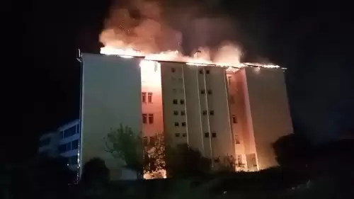 İzmir’de öğrenci pansiyonunda korkutan yangın