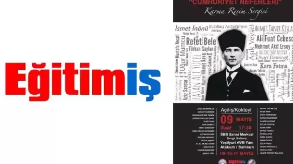 Eğitim-İş Samsun Şubesi’nin öncülüğünde hazırlanan “Cumhuriyet Neferleri Karma Resim Sergisi” ziyarete açıldı