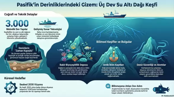 Özel Haber: Pasifik Okyanusu’nda keşfedilen dev su altı dağları bilim dünyasını heyecanlandırdı