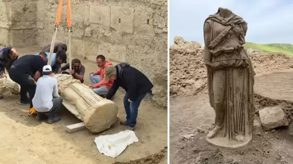 Laodikeia Antik Kenti’nde 2 Bin Yıllık Athena Heykeli Bulundu