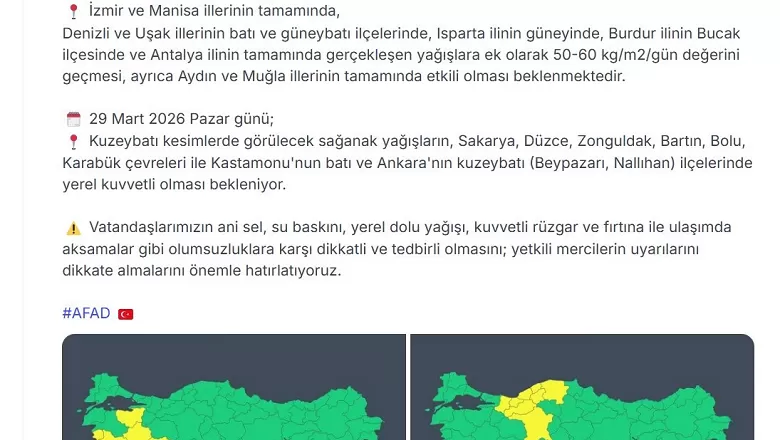 İçişleri Bakanlığı’ndan ‘Sarı’ Alarm: O İllerde Yaşayan Vatandaşlar İçin Kritik Uyarı