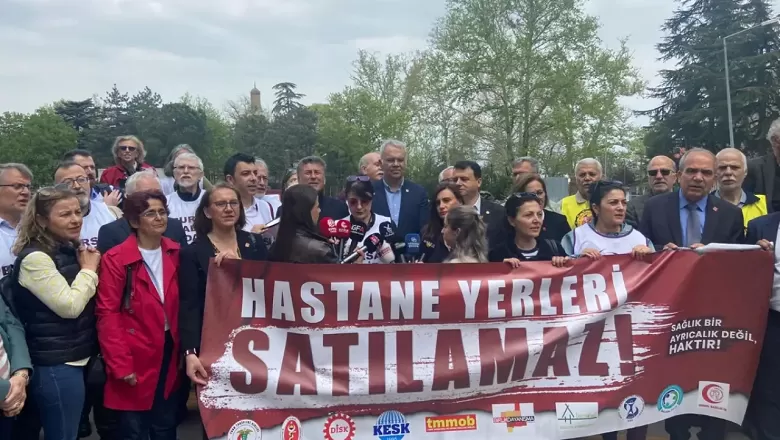 Bursa’da sağlık alanlarının satışına karşı protesto düzenlendi