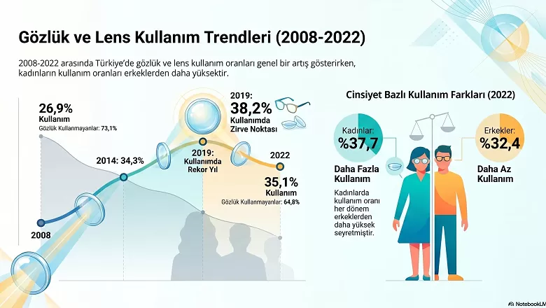 Türkiye’nin Görme Profili Değişiyor: Gözlük Kullanımı 15 Yılda Ciddi Oranda Arttı