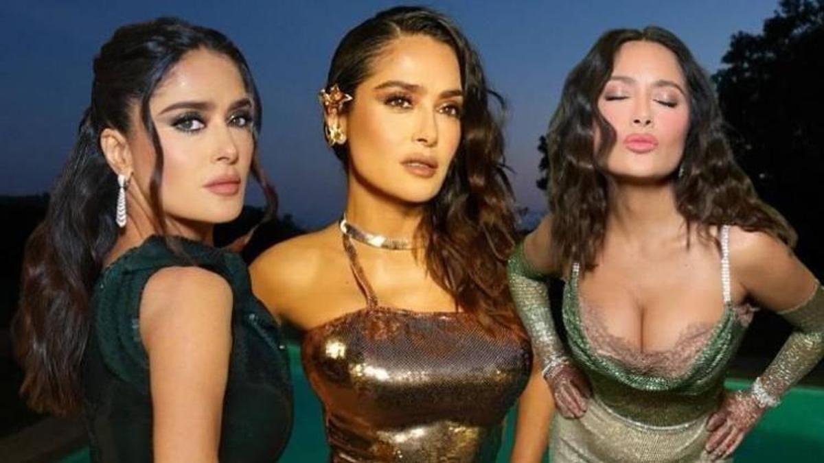 Ünlü isim Salma Hayek fit görünümüyle genç kızlara taş çıkartıyor!