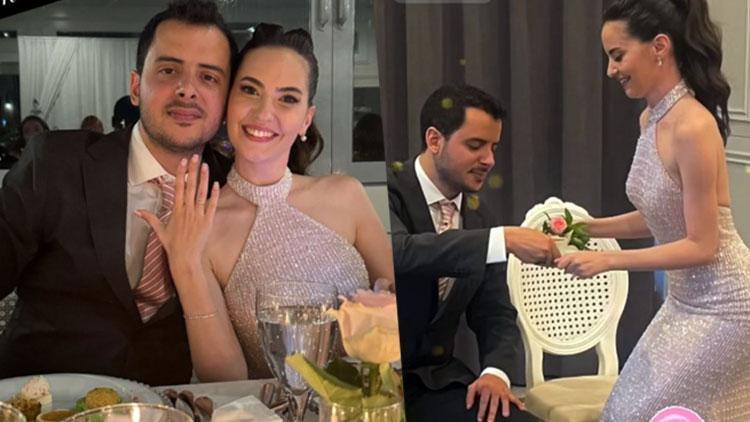 Ünlü oyuncu Ezgi Şenler, çocukluk aşkı Ömer Gürgen ile nişanlandı, evlilik yolunda ilk adımı attı.