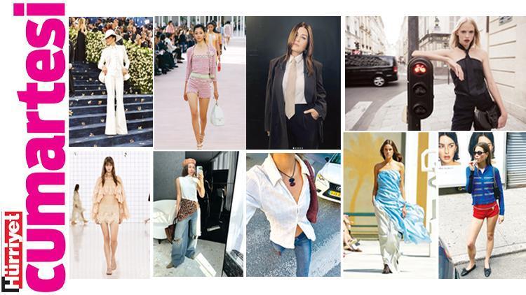 Moda Dünyasında Yeni Trend: Şallarla Kombinlenen Triko Şortlar ve Pantolon Üstü Elbiseler!