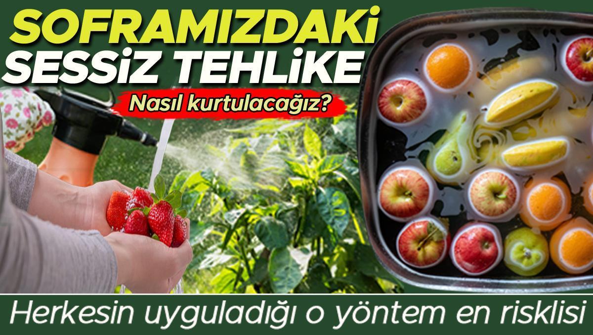 Meyve ve sebzelerdeki pestisit kalıntılarına karşı doğal ve etkili yöntemler!