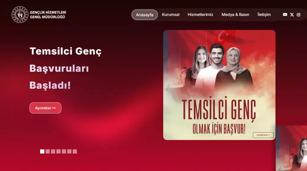 'Temsilci Genç' yarışmasının başvuruları açıldı.