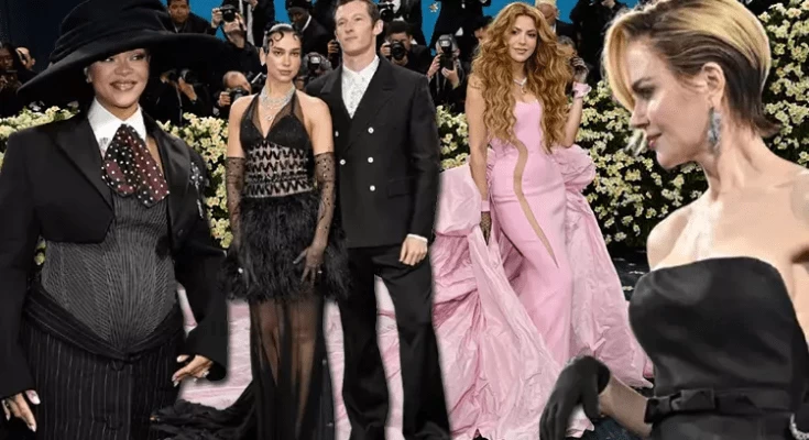 Dünya yıldızları kırmızı halıda! 2025 Met Gala’ dan geceye damga vuran görüntüler