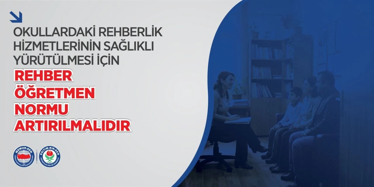 Okullarda Rehberlik Hizmetlerine Yeni Soluk! Eğitim-Bir-Sen Kadro Talebini Yineledi: "Öğrenci Sayısına Bakılmaksızın Her Kurumda Bir Rehber Öğretmen Olmalı"
