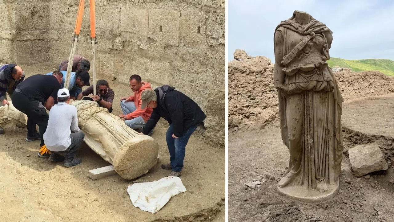 Laodikeia Antik Kenti’nde 2 Bin Yıllık Athena Heykeli Bulundu