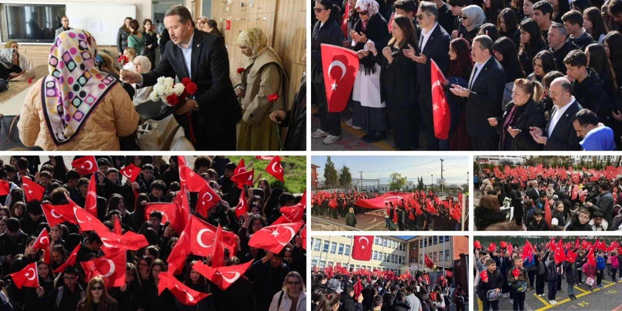 Türkiye’nin dört bir yanındaki okullarda anlamlı manzara! Eğitim neferleri, vatan sevgisini sınıflara taşıyarak ders başı yaptı. 81 ilde ay yıldızlı bayraklar eşliğinde tek yürek olundu.