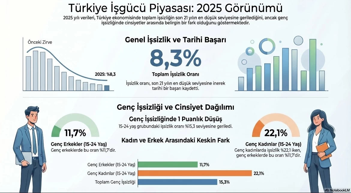 Türkiye İstihdamda Tarihi Virajı Döndü: İşsizlik Son 21 Yılın En Düşük Seviyesinde!