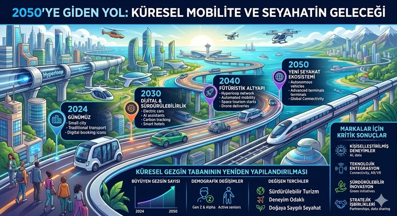 Dünya Yollara Düşüyor: Seyahat Eden Nüfus Oranı %70’e Yükselecek