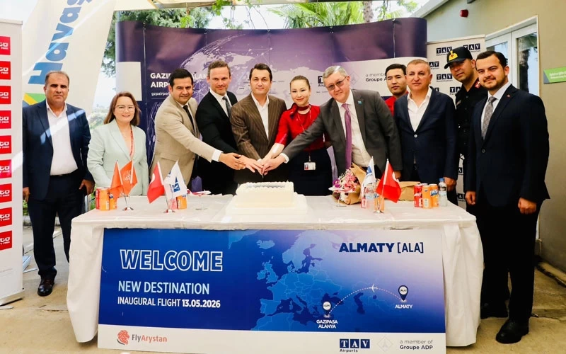 Gazipaşa-Alanya’da Kazakistan Rüzgârı: Almati ve Astana Uçuşları Başladı