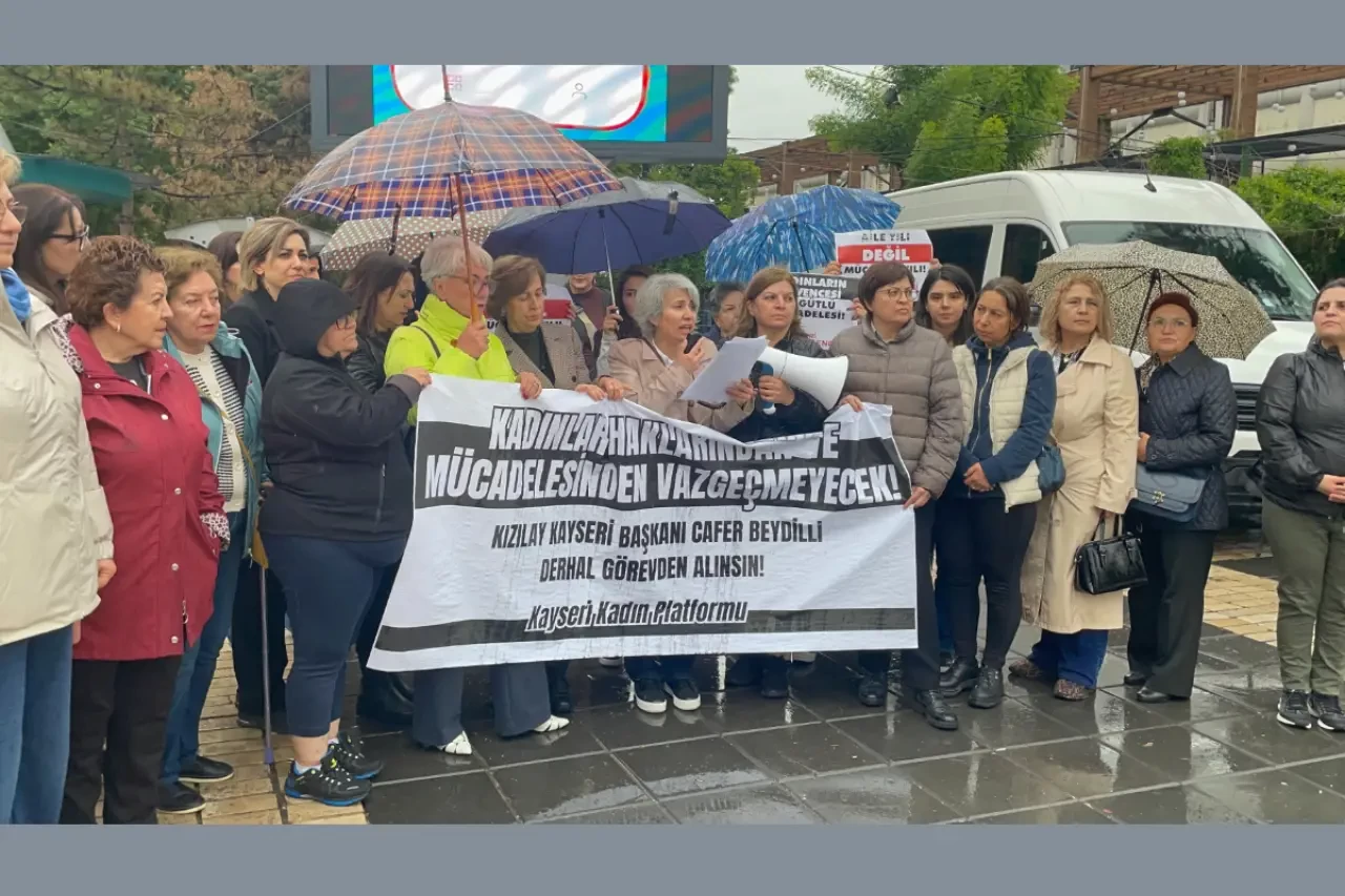 Kayseri’de kadınlardan tartışmalı video sonrası protesto