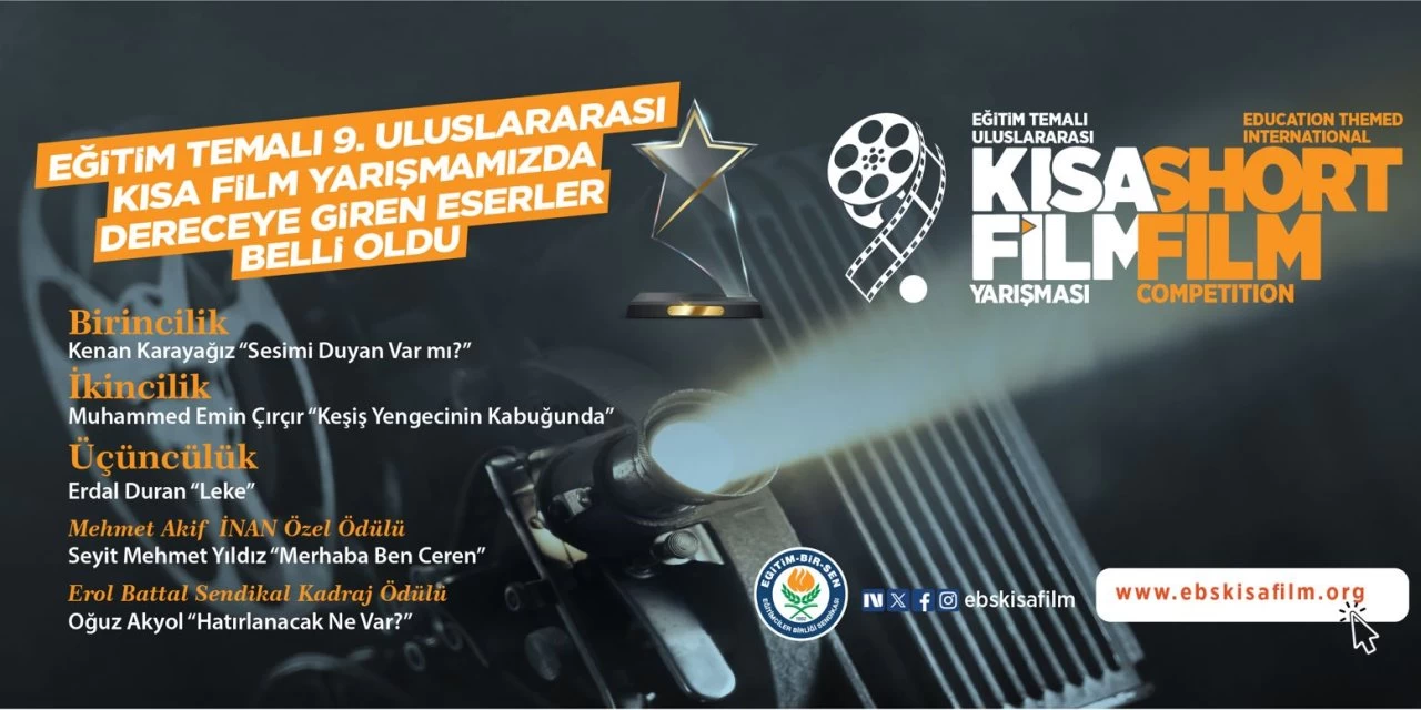Sinemanın gözüyle eğitim! Bu yıl dokuzuncusu düzenlenen "Eğitim" temalı Uluslararası Kısa Film Yarışması’nda maraton sona erdi. Dünyanın dört bir yanından gelen yüzlerce eser arasından sıyrılan en iyi yapımlar, görkemli bir törenle ödüllendirildi.